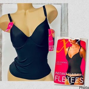 NWT Vintage Y2K FLEXEES 36C Instant Slimmer Top Lite Control Camisole Body Shape